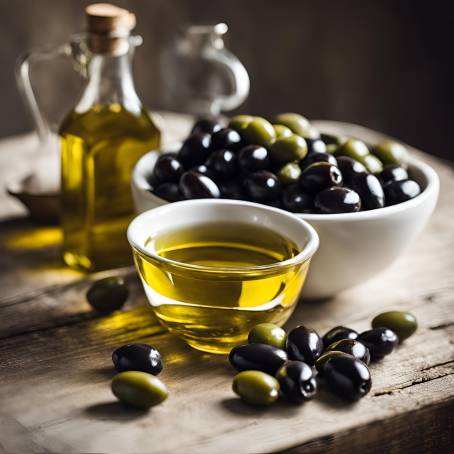 Gourmet Olive Oil with Black and Green Olives