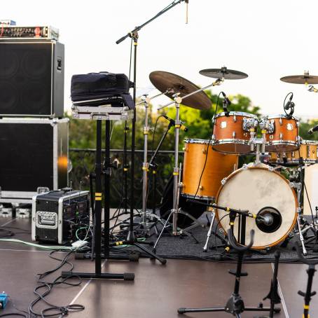 Rhythmic Beats Drums on the Concert Stage