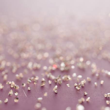 Exploring Elegance CloseUp of Pink Crystal Diamonds