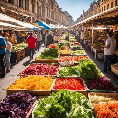 Bountiful Salad Selections at Open Market