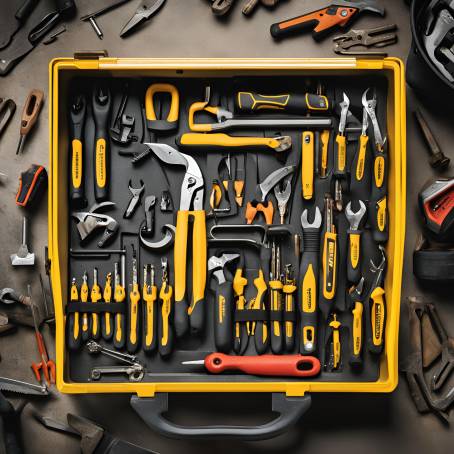 Versatile Toolbox Set From Hammer to Hex Key