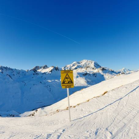 High Altitude Serenity Mountains Covered in Winter Snow