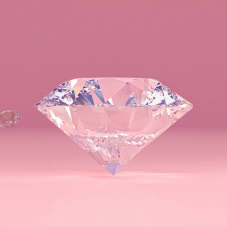 Pink Crystal Diamonds CloseUp Photography of Elegance