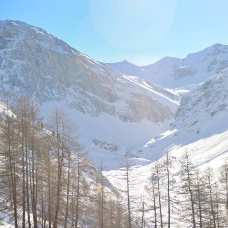 Winter Majesty High Mountains Adorned in Snow