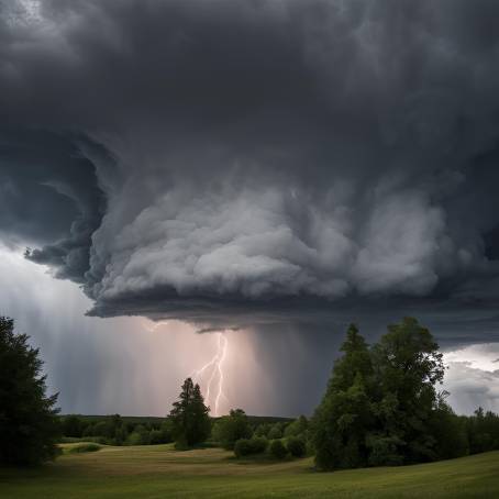 Thunderstorm Looms Powerful Clouds on the Horizon