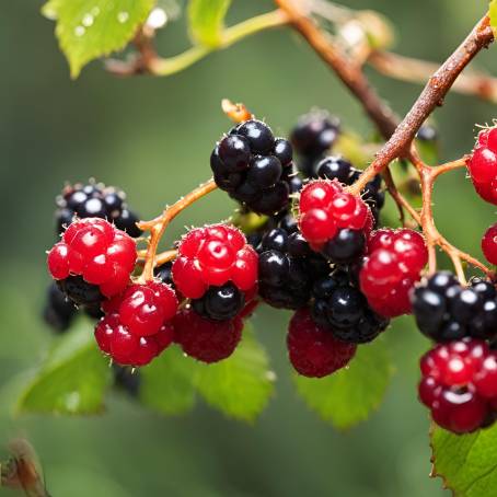 Delightful Wild Berries A Red and Black Medley