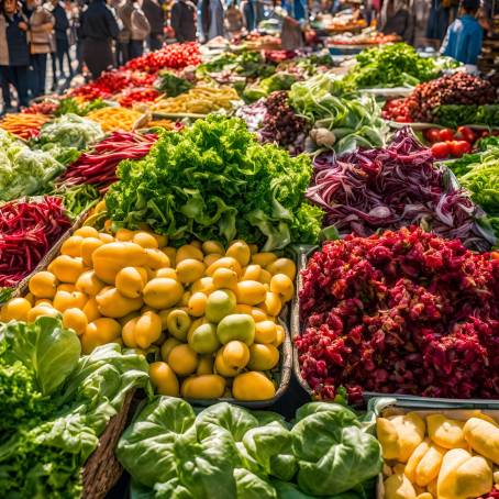 Vibrant Salad Display at OpenAir Market