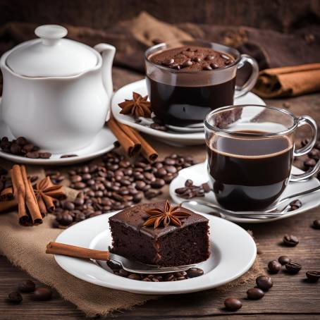 Sweet and Spicy Chocolate Cake with Coffee