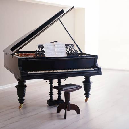 The Beauty of Sound CloseUp of a Grand Piano Keyboard