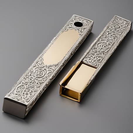 imple Yet Elegant Metal Mezuzah Case