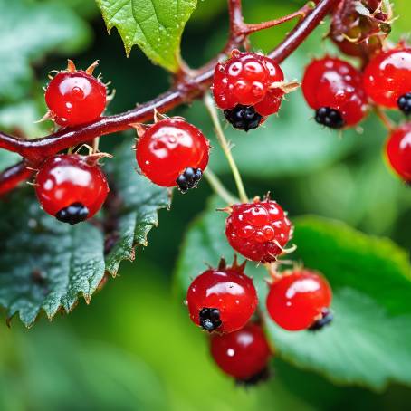 Wild Red and Black Berries A Tasty Treat