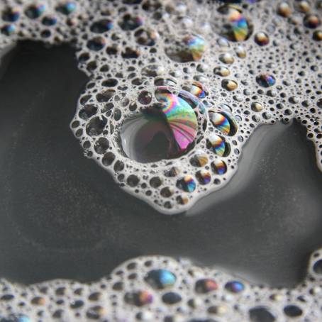 Vibrant Soap Bubbles Captured in Extreme Detail