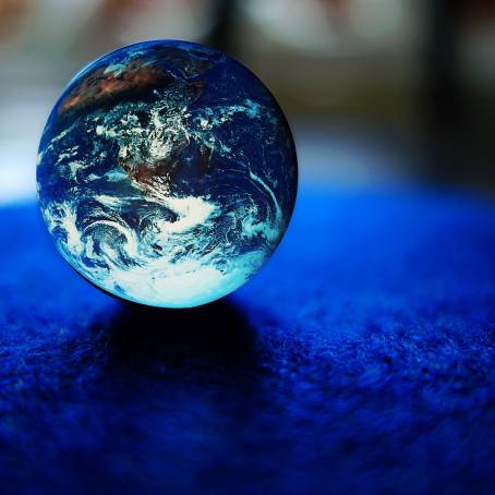 Showcasing the World Detailed Glass Globe Features