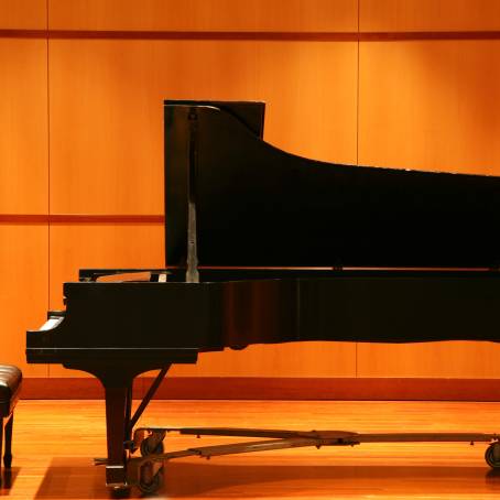 Grand Piano Details A CloseUp of the Keyboard