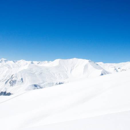 SnowBlanketed Beauty High Mountains in Winter