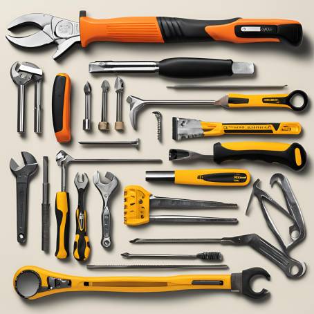 Handy Tool Collection Hammer, Wrench, and More