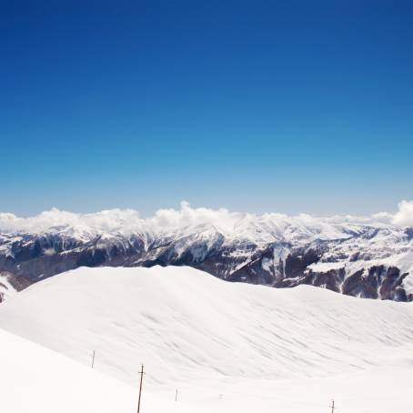 Snowy Summit The Beauty of High Mountains in Winter