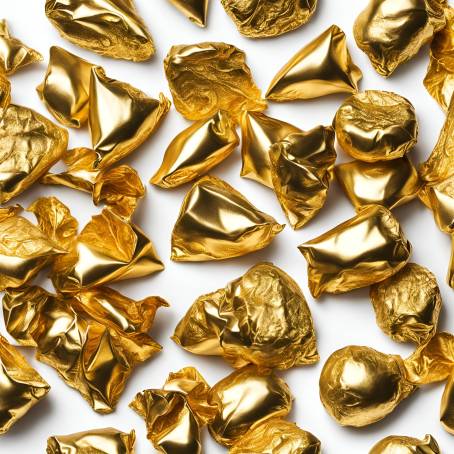 Charming Golden Foil Candy for Gifting and Celebrations