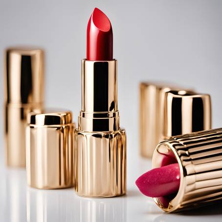 Luxury Shiny Red Lipstick for Glamorous Lips