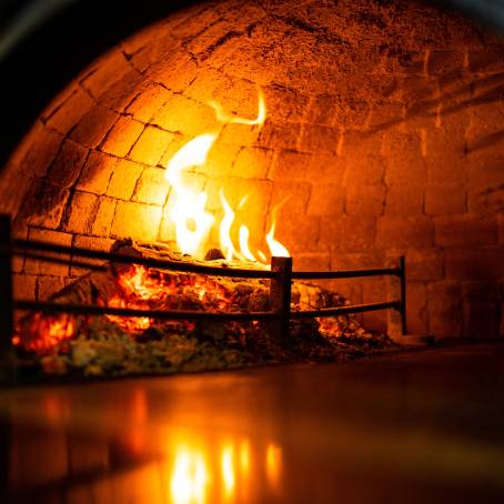 Spectacular Flames A Fire Show Inside the Oven