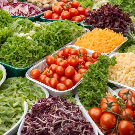 Fresh Salad Medley at the Open Air Market