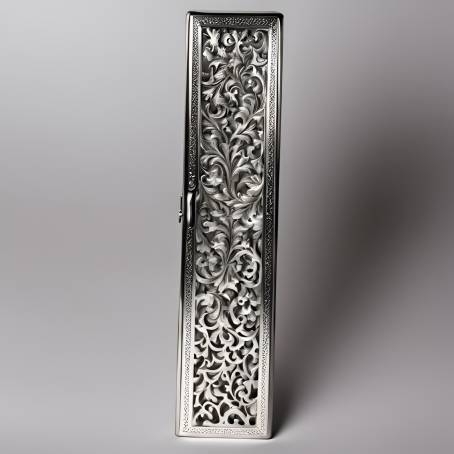 Sleek Metal Mezuzah Case for Elegant Decor