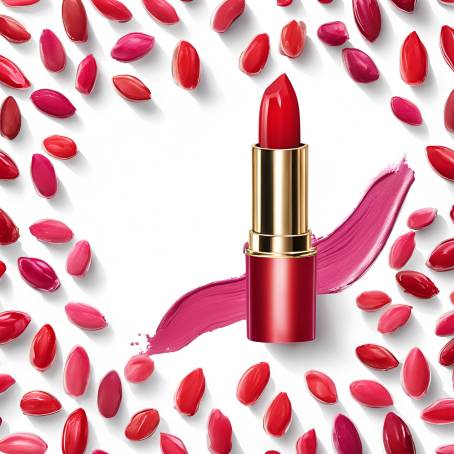 Radiant Shiny Red Lipstick for Bold Statements