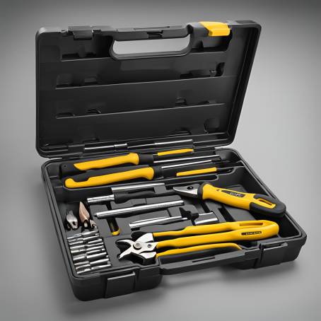 Essential Tool Set Hammer, Wrench, and More