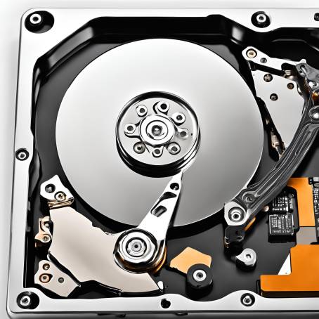 Comprehensive Internal Layout of an Open Hard Drive