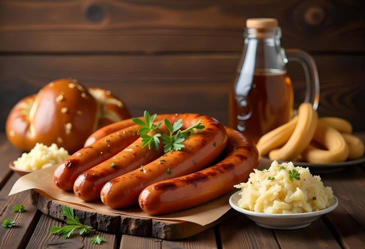 Bavarian Bliss Sausages and Pretzels for Oktoberfest