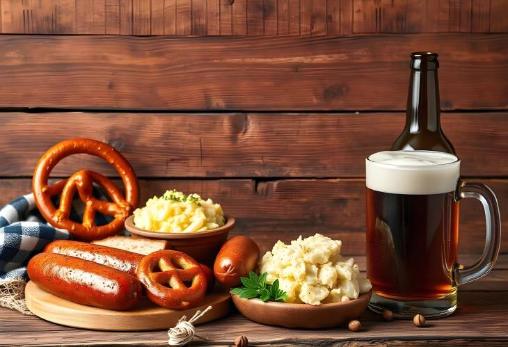 Oktoberfest Flavors Sausages, Pretzels, and Beer