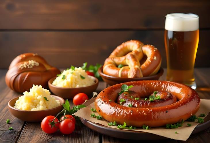 Bavarian Brunch Sausages, Pretzels, and More