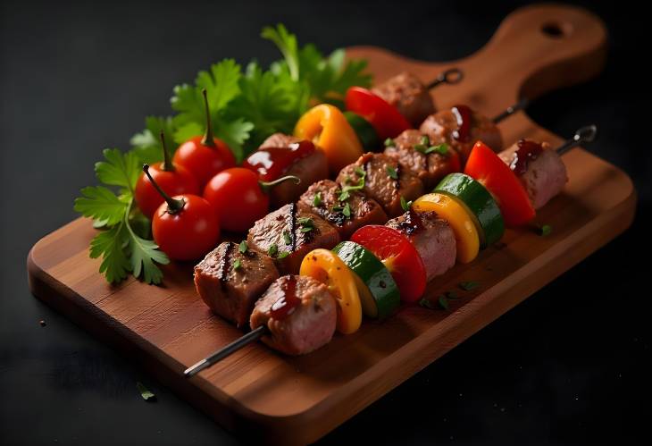 Grilled Perfection Shish Kebab from Ground Beef