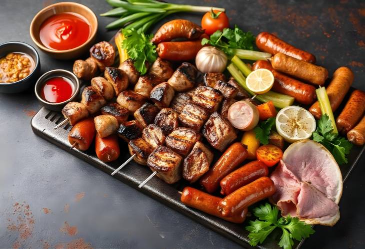 Savor the Flavor Assorted BBQ Meats and Veggies