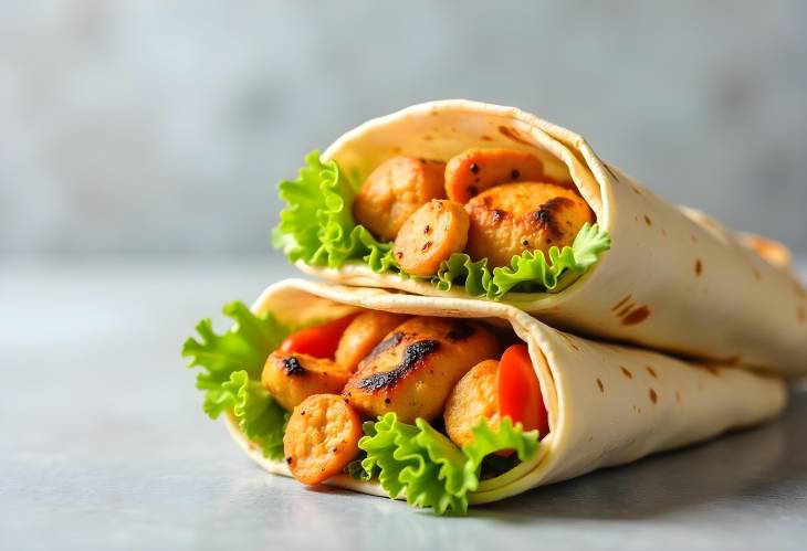 Healthy Wraps Grilled Chicken Fajitas Delight