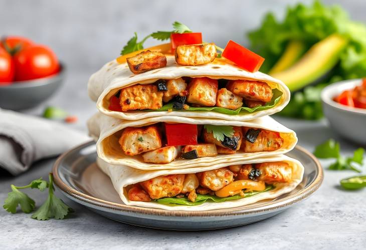 Flavor Packed Chicken Fajita Wraps for Lunch