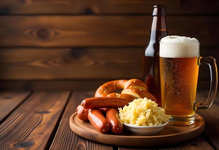 Oktoberfest Feast Bavarian Delights on a Plate