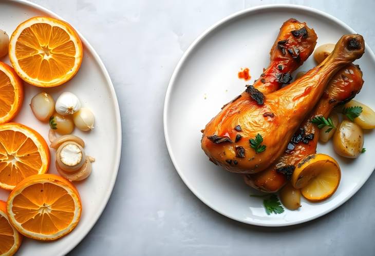 Citrusy Spicy BBQ Chicken with Grilled Vegetables