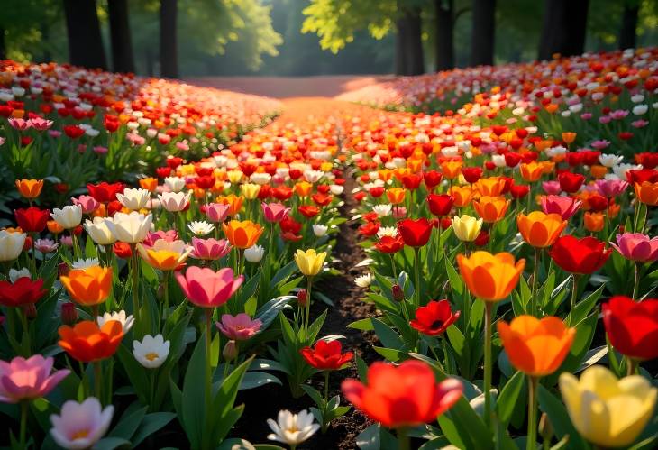 Vibrant Flower Garden A Natural Carpet of Color