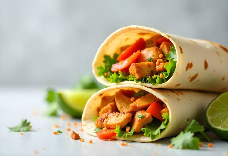 Healthy Chicken Fajita Wraps A Tasty Snack