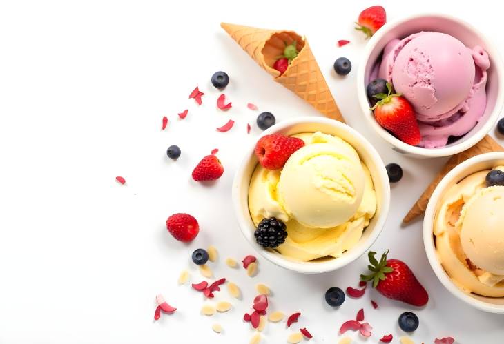 Refreshing Ice Cream Bowls A Berry Delight