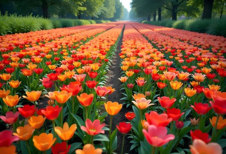 A Vibrant Floral Expanse Natures Colorful Carpet