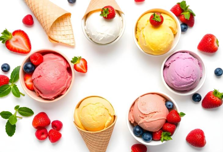 Scoop Up the Fun Ice Cream and Berries