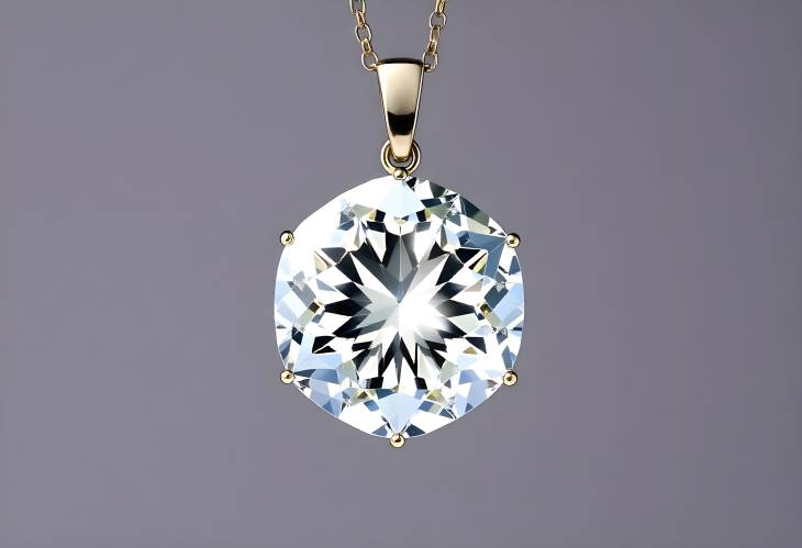 Elegant Diamond Pendant Isolated on White for Bridal Jewelry Inspiration