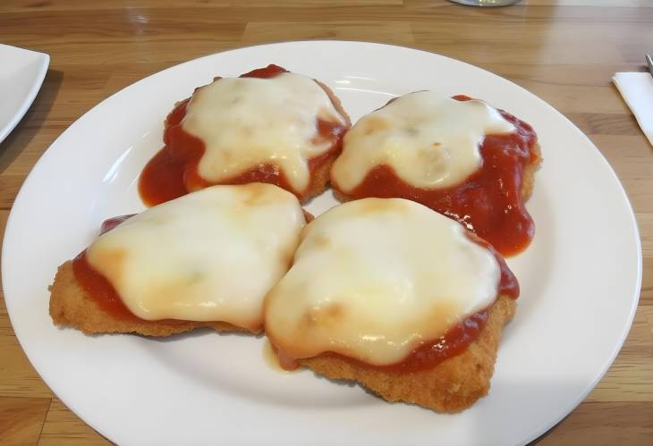 Classic Chicken Parmesan Tender, Crispy, and Cheesy