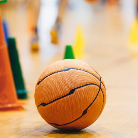 The Heart of the Game Basketball Ball on the Ground