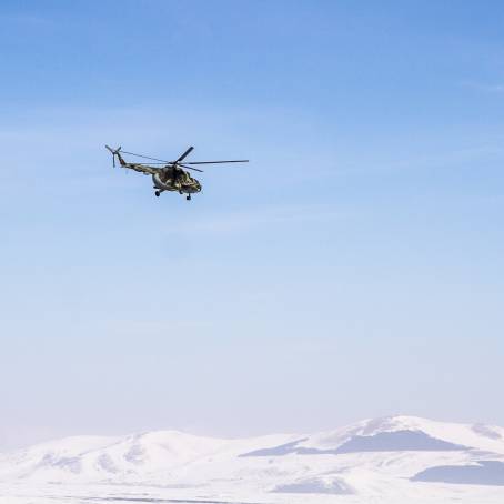 Helicopter Adventure Soaring Through the Clouds