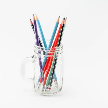 Dazzling Pencils A Glass Full of Color