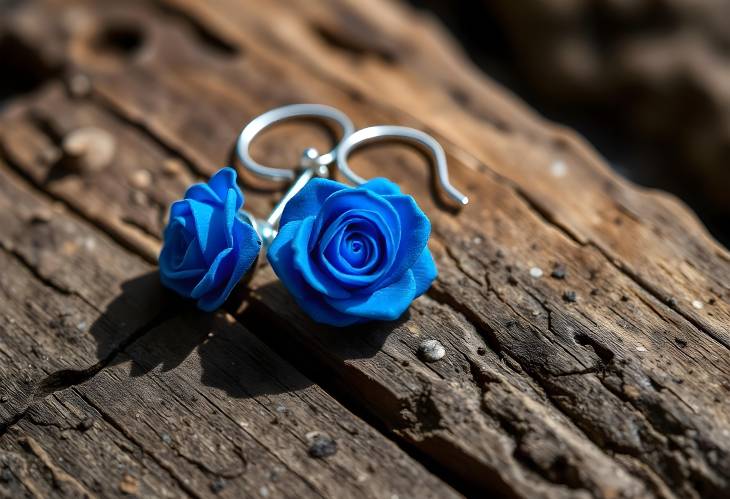 Stunning Blue Rose Earrings to Brighten Your Look