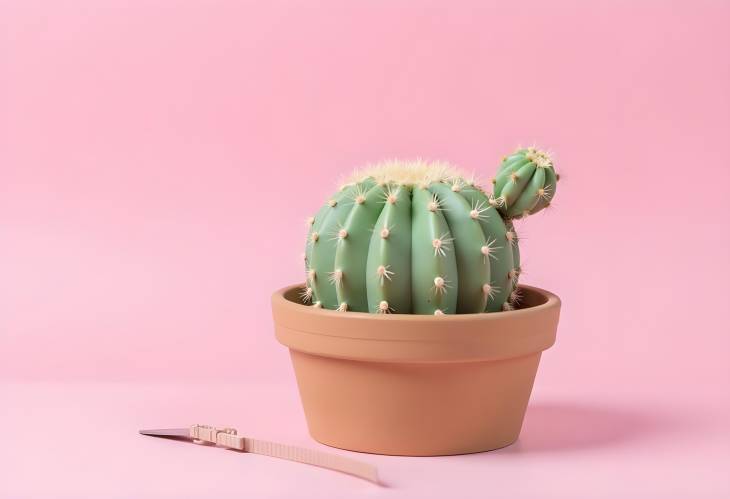 Stylish Cactus on Pink Modern Home Decor Inspiration